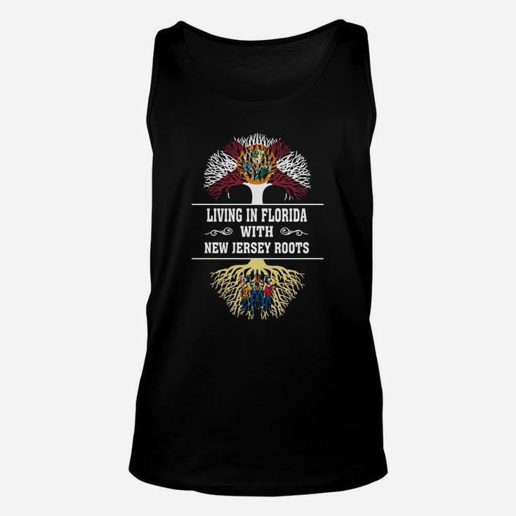 Living In Florida With New Jersey Roots Unisex Tank Top