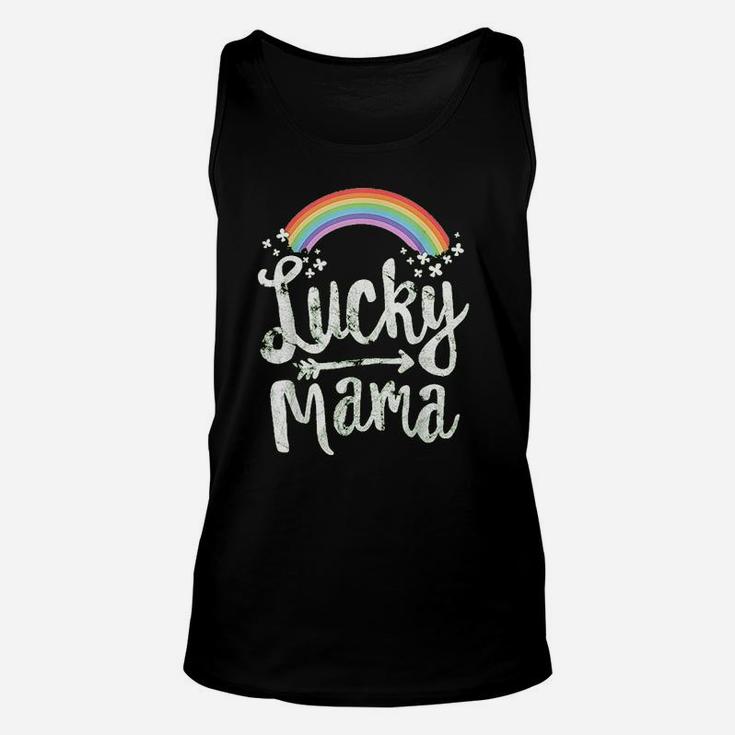 Lucky Mama Family St Patricks Day Mom Mothers Day Unisex Tank Top