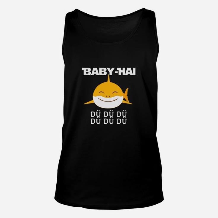 Lustiges Baby-Hai Unisex TankTop mit Songtext-Motiv, Kinderlied Design