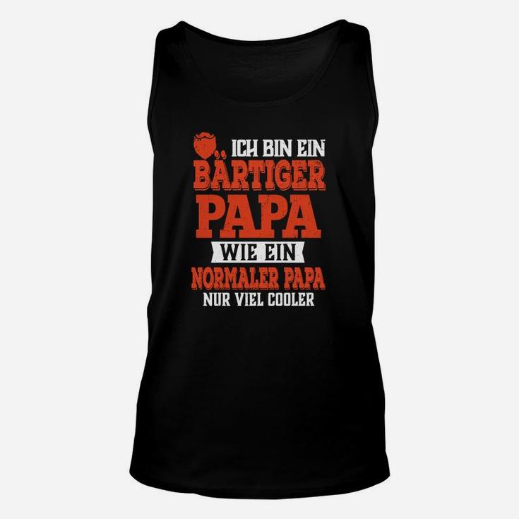 Lustiges Bartiger Papa Unisex TankTop, Cool & Schwarz mit Spruch