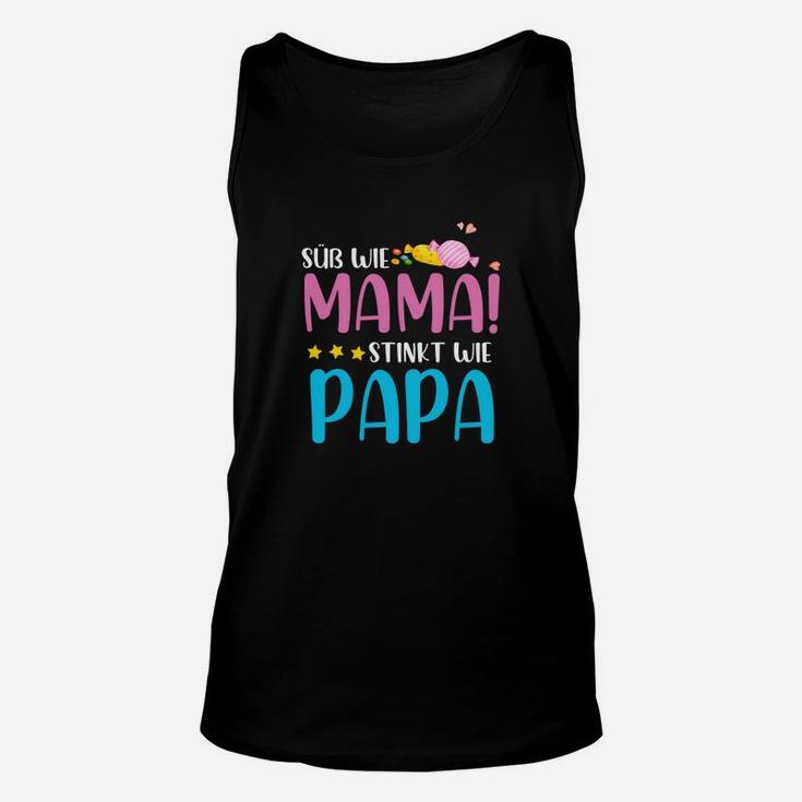 Lustiges Kinder Unisex TankTop Süß wie Mama, stinkt wie Papa, Witziges Statement-Unisex TankTop