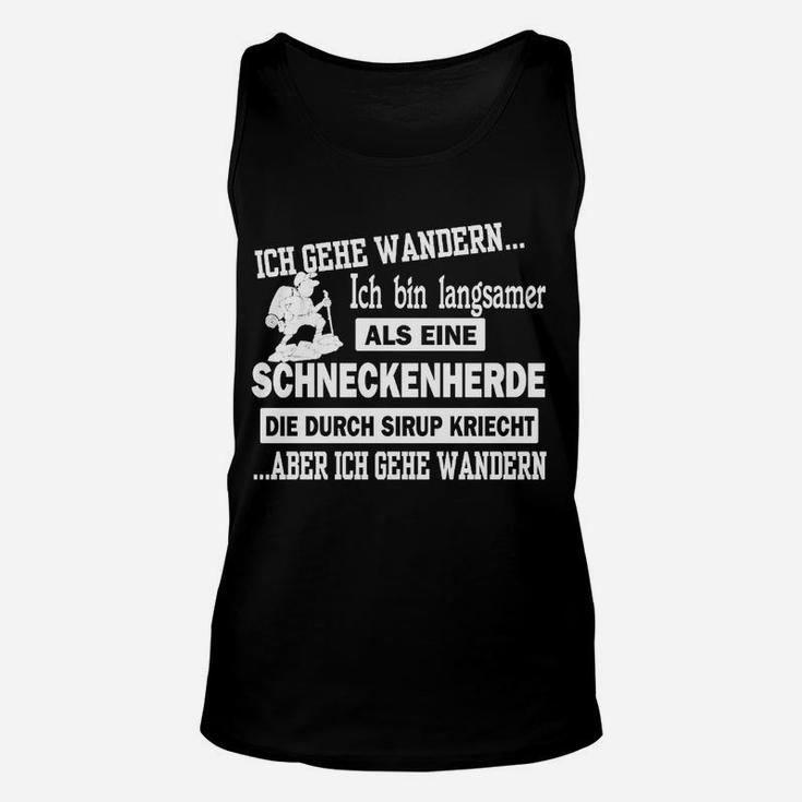 Lustiges Wander-Unisex TankTop Schneckenherde im Sirup, Ideal für Wanderfreunde