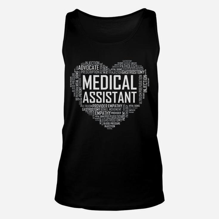 Ma Medical Assistant Heart Love Gift Clinical Nurse Unisex Tank Top