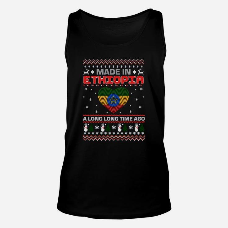 Made In Ethiopia Country Christmas Ugly Sweater Unisex Tank Top