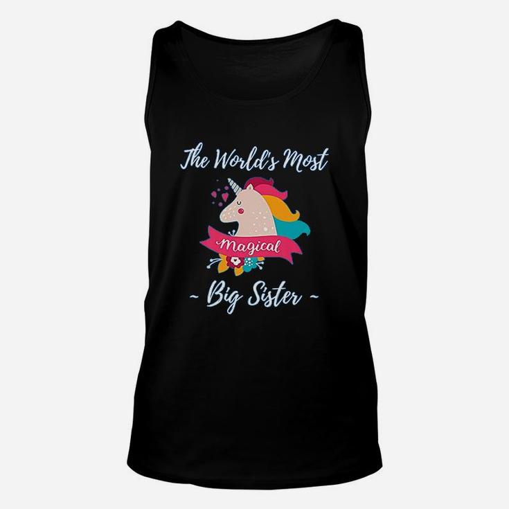 Magical Unicorn Big Sister Gifts Fun Big Sister Unicorns Unisex Tank Top