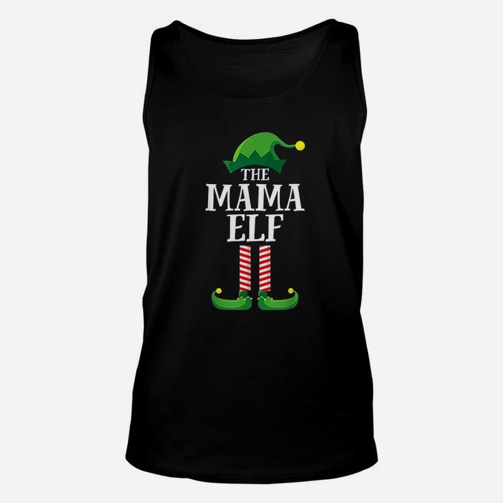 Mama Elf Matching Family Group Christmas Party Unisex Tank Top