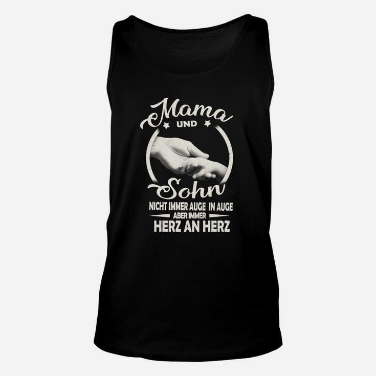 Mama und Sohn Herz an Herz Unisex TankTop, Liebevolles Design für Mütter