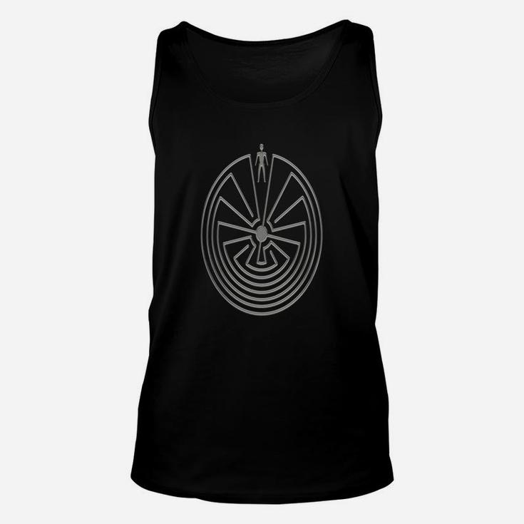 Man In The Maze Metal Silver Style Symbol Unisex Tank Top