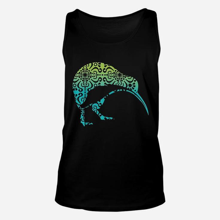 Maori Kiwi Tribal Aboriginal New Zealand Bird Art Vintage Unisex Tank Top