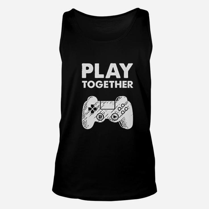 Matching Couples Play Together Stay Together Funny Gamer Valentine Unisex Tank Top