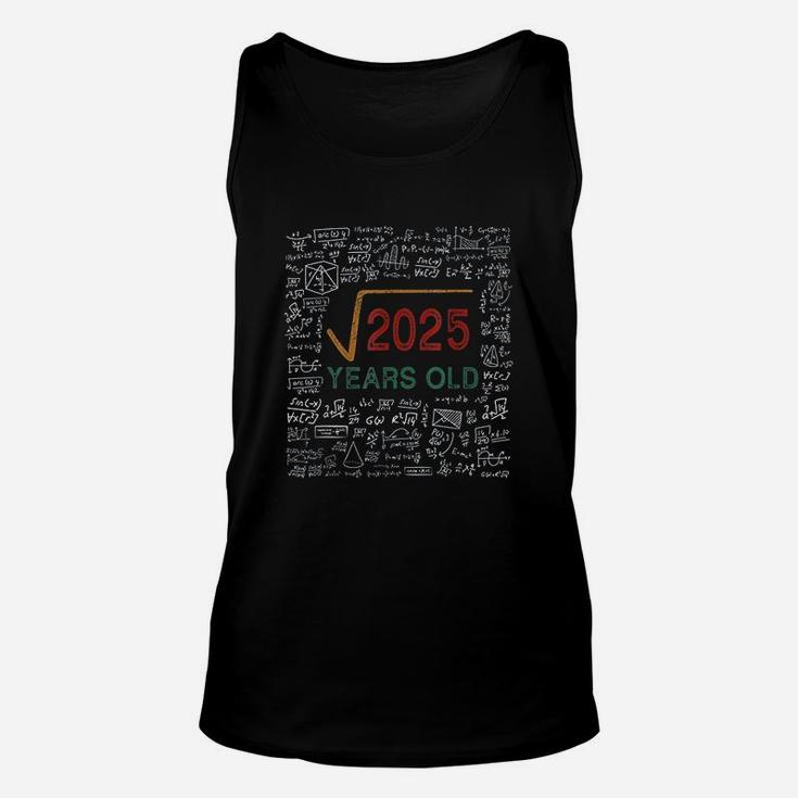 Math Square Root Of 2025 Vintage -3rd Birthday -3 Years Old  Unisex Tank Top