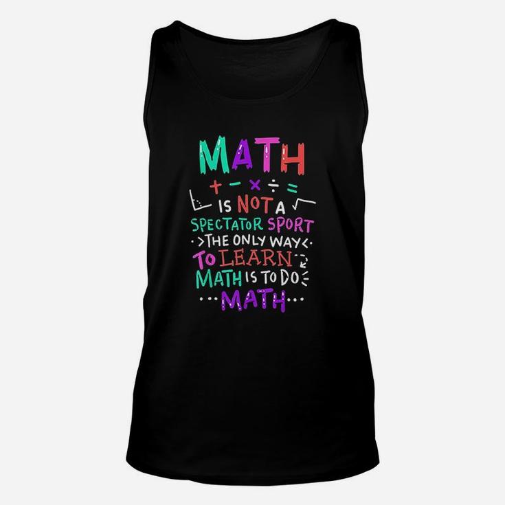 Math Teacher Mathematical Symbol Cute Gift Unisex Tank Top