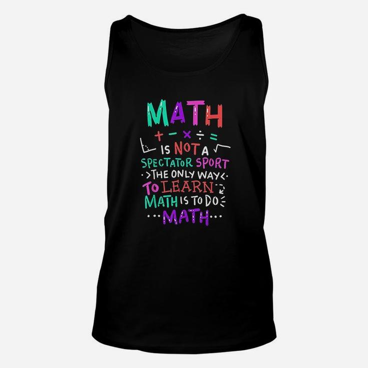 Math Teacher Mathematical Symbol Unisex Tank Top