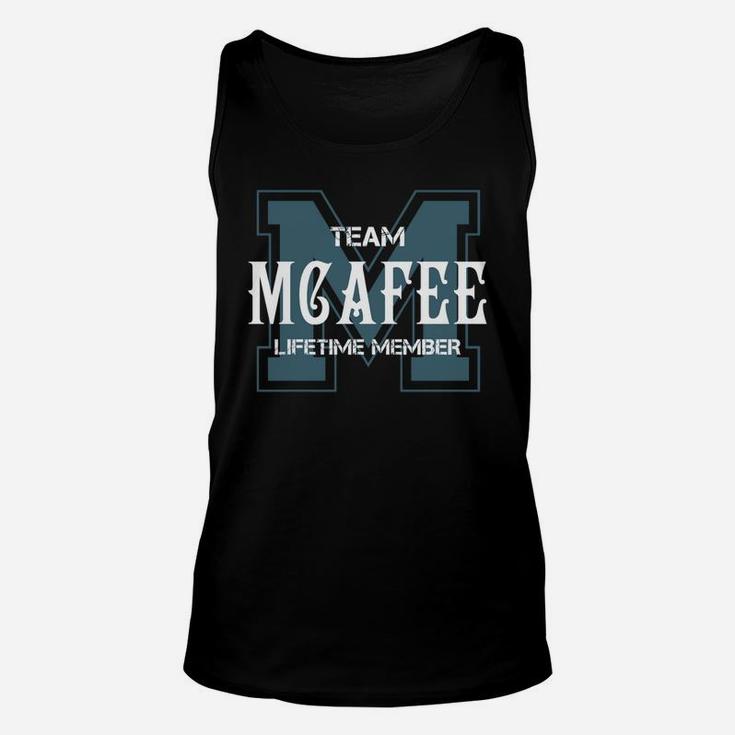 Mcafee Shirts - Team Mcafee Lifetime Member Name Shirts Unisex Tank Top