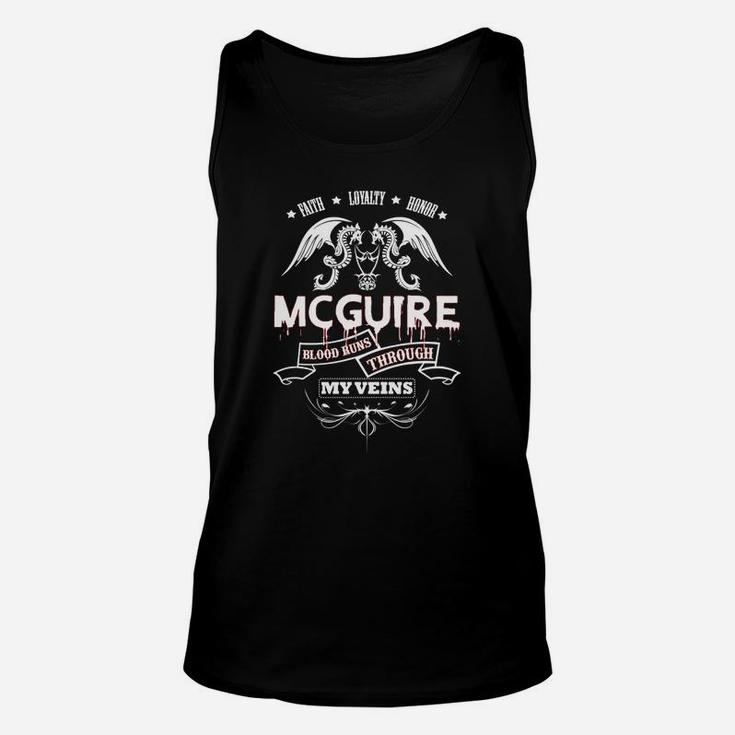 Mcguire Blood Runs Through My Veins - Tshirt For Mcguire Unisex Tank Top