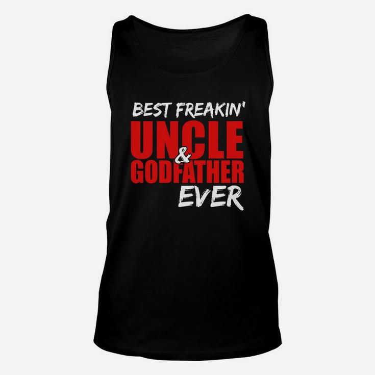 Mens Best Freakin Uncle Godfather Funny Gif For Uncle Unisex Tank Top