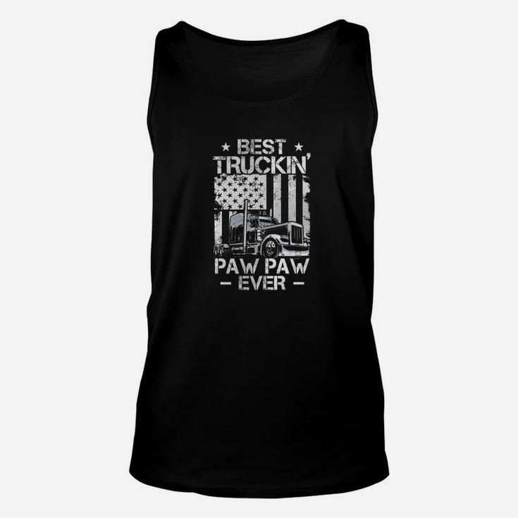 Mens Best Truckin Pawpaw Ever Shirt For Dad Gift On Fathers Day Premium Unisex Tank Top