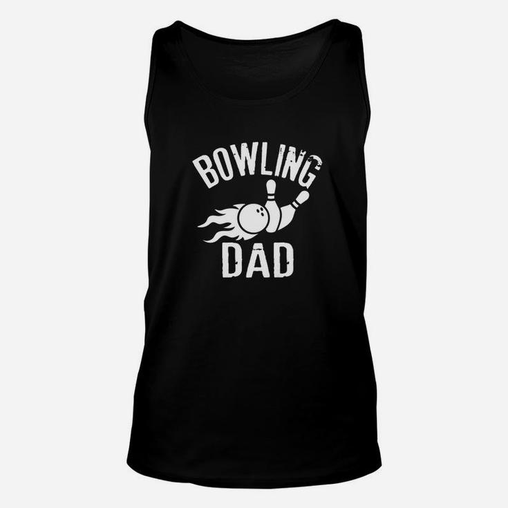 Mens Bowling Dad Funny Vintage Gift For Dads Unisex Tank Top