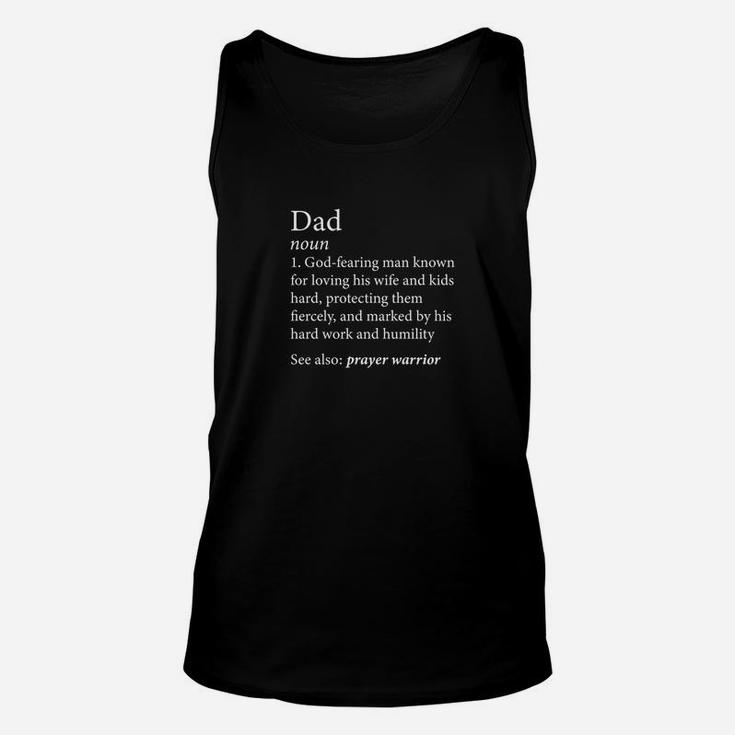 Mens Christian Dad Definition Fathers Day Shirt Unisex Tank Top