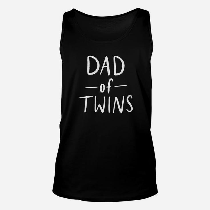 Mens Dad Of Twins Mens Father Day Gift Fun Funny Twin Unisex Tank Top
