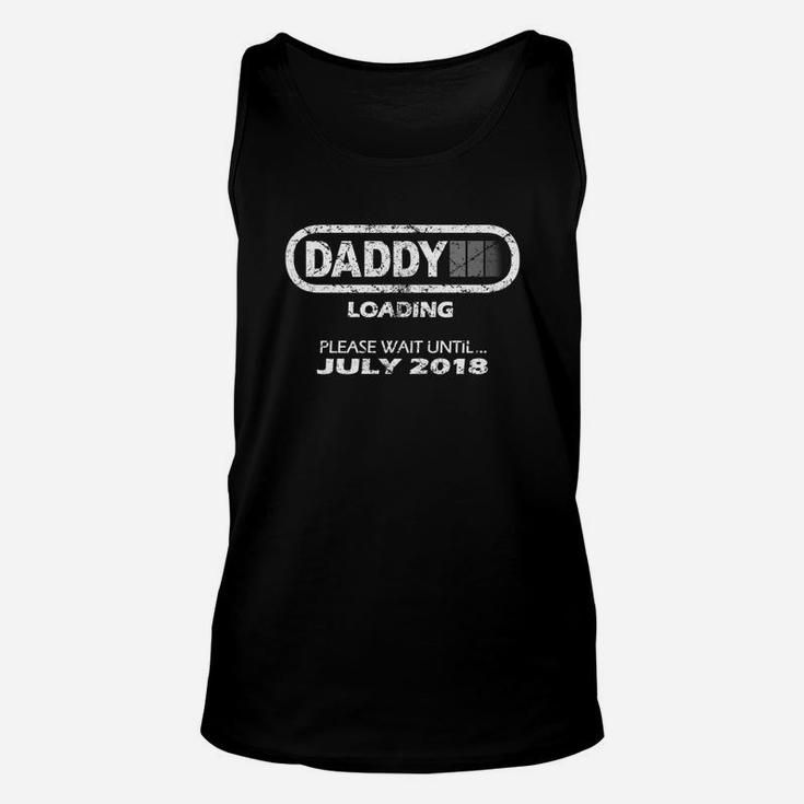 Mens Dad To Be July 2022 New Daddy Gift Loading Vintage  Unisex Tank Top