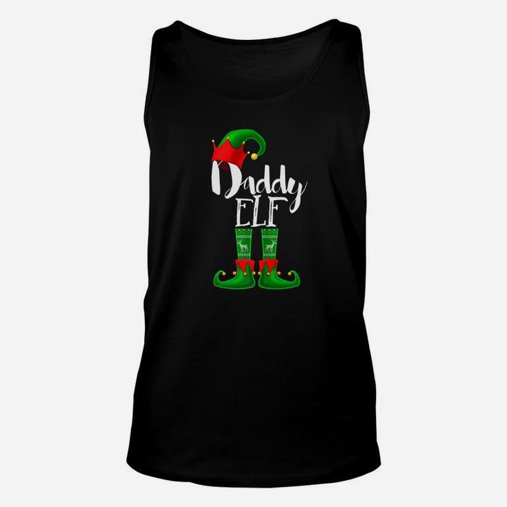 Mens Daddy Elf Matching Family Christmas Pajama Shirt Gift Men Unisex Tank Top