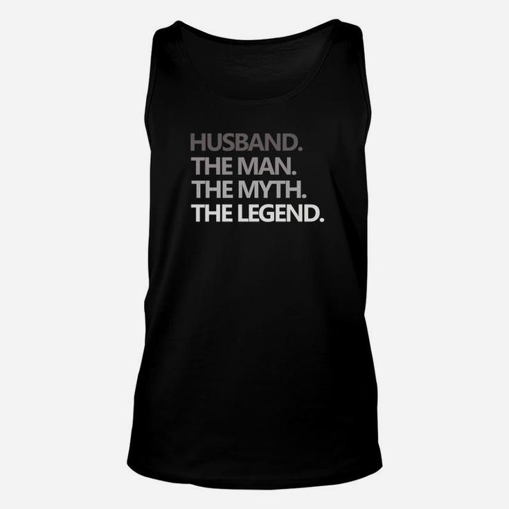 Mens Husband The Man Myth Legend Fathers Day Gift Dad Unisex Tank Top