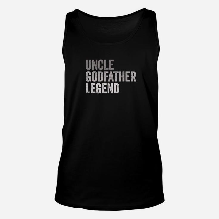 Mens Mens Uncle Godfather Legend Funny Gift For A Favorite Uncle Premium Unisex Tank Top