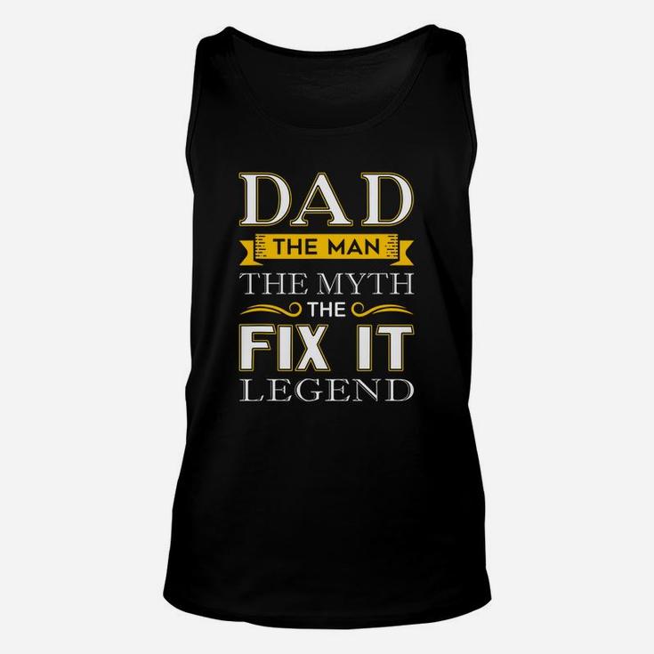Mens Mr Fix It Dad Shirts Unisex Tank Top