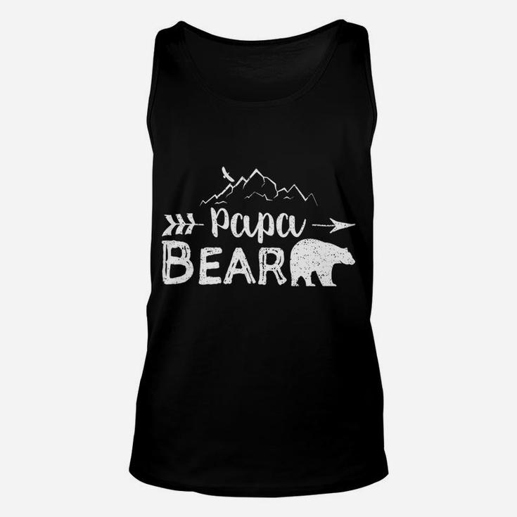 Mens Papa Bear Matching Family Mama Papa Bear Camping Gift Unisex Tank Top