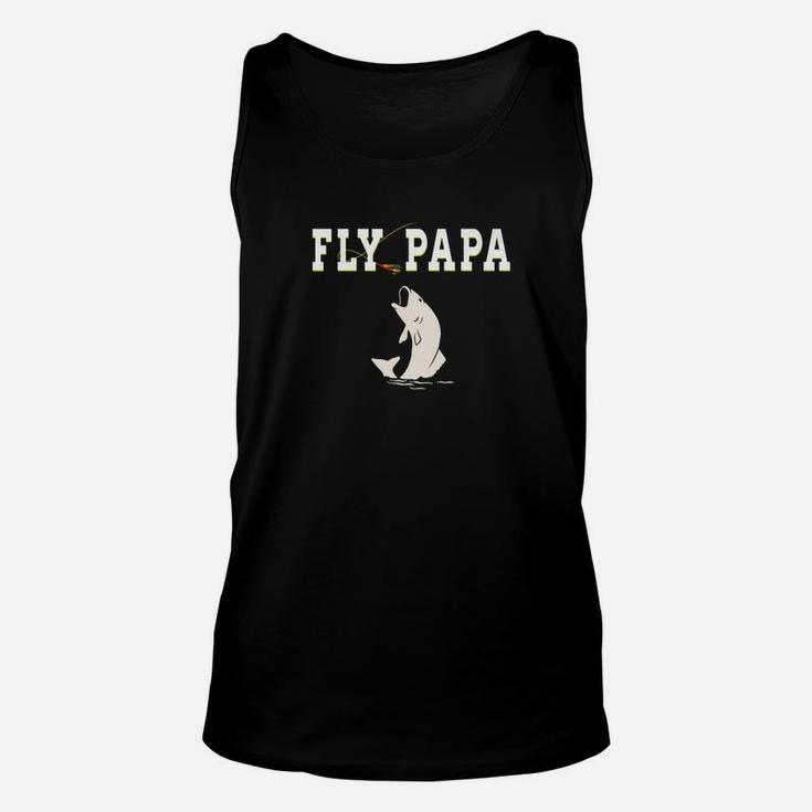 Mens Papa Shirt For Papas Who Fish Or Like Fishing Unisex Tank Top
