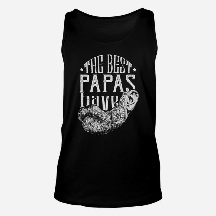 Mens The Best Papas Have Beards Funny Beard Gift For Dads Unisex Tank Top