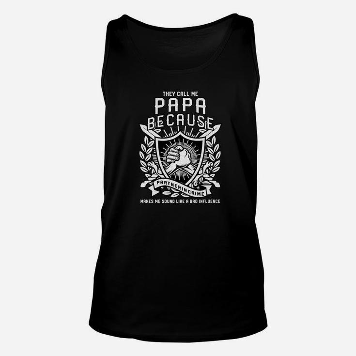 Mens They Call Me Papa Because Partner In Crime Shirt Unisex Tank Top