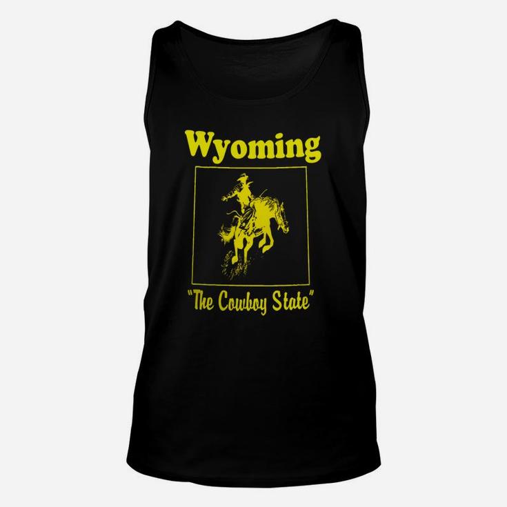 Mens Wyoming The Cowboy State Vintage Unisex Tank Top
