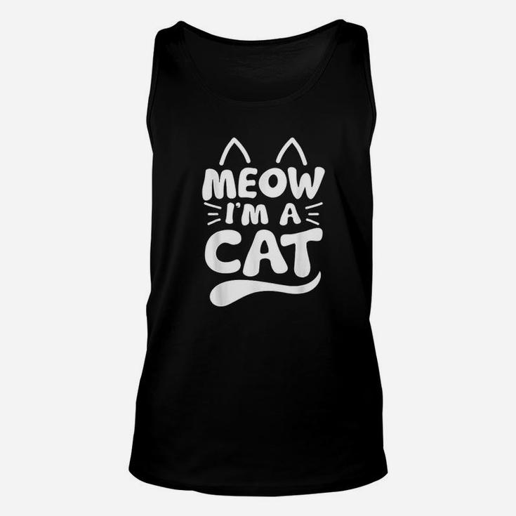Meow I Am A Cat Halloween Costume Funny Cat Lover Unisex Tank Top