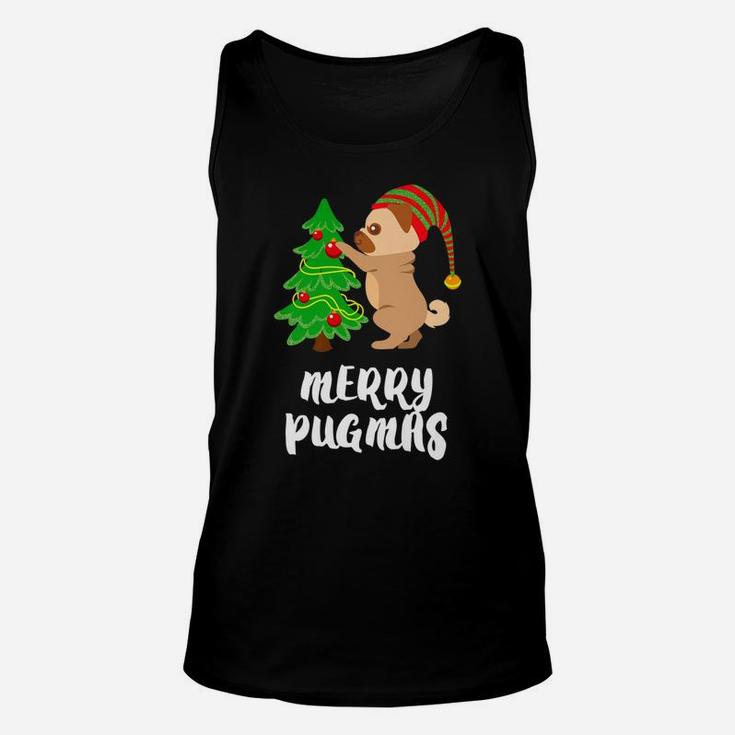Merry Pugmas Pug Pet Dog Lovers Funny Christmas Unisex Tank Top