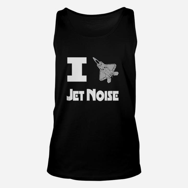 Military Support I Love Jet Noise Navy Aviation Unisex Tank Top