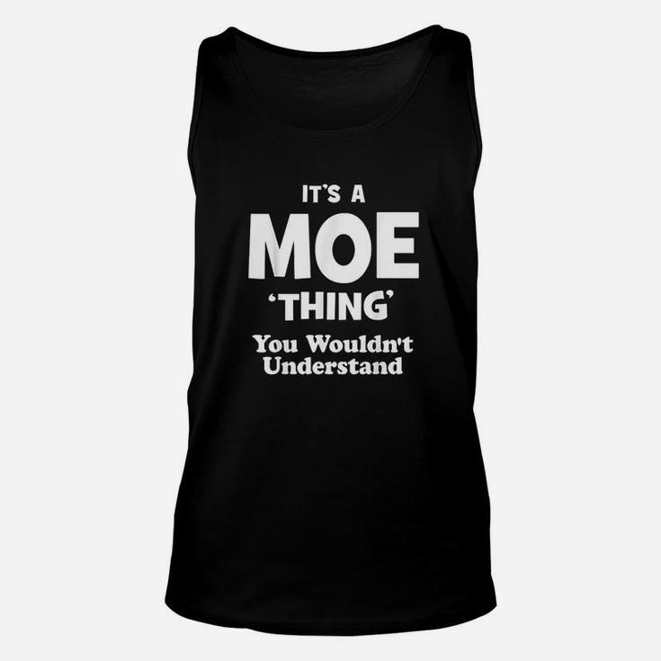 Moe Thing Name Family Reunion Funny Unisex Tank Top