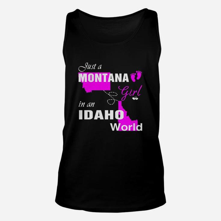 Montana Girl In Idaho Shirts,montana Girl Tshirt,idaho Girl T-shirt,idaho Girl Tshirt,montana Girl In Idaho Shirts,idaho Girl Hoodie Unisex Tank Top
