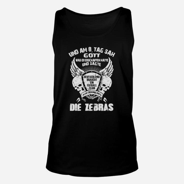 Motorrad & Flügel Schwarzes Herren Unisex TankTop - Die Zebras Design