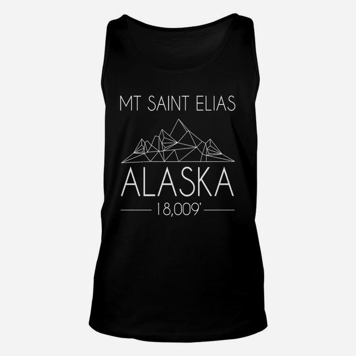 Mount Saint Elias Alaska Mountains Outdoors Minimalist Tee Unisex Tank Top