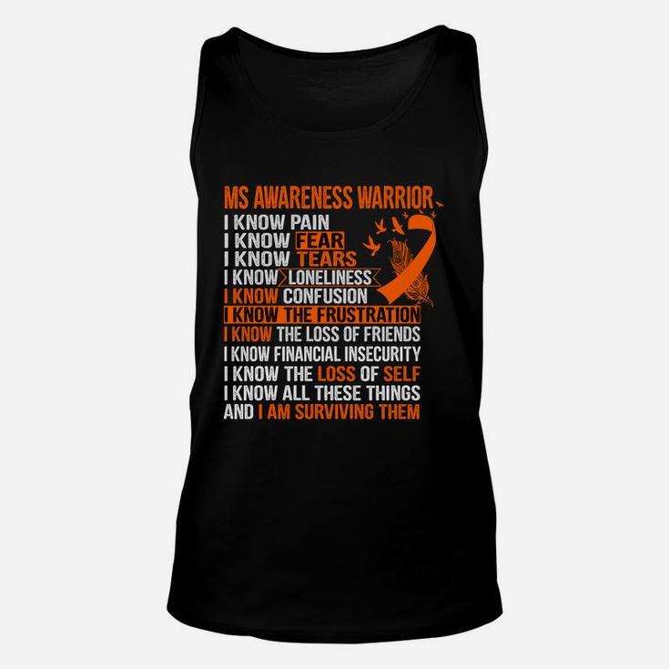 Ms Awareness Support Ms Awareness Warrior Unisex Tank Top