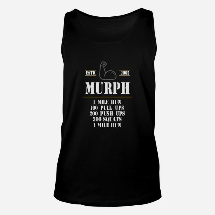 Murph Workout Exercise Challenge Patriotic Wod Unisex Tank Top
