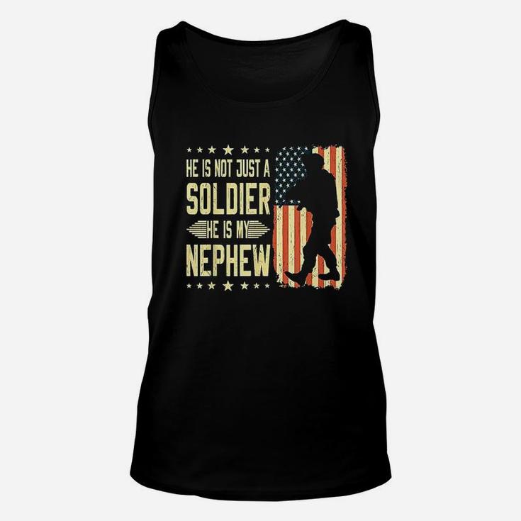 My Nephew Is A Soldier Hero Proud Army Aunt Uncle Military Unisex Tank Top