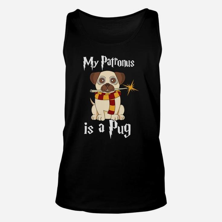 My Patronus Is A Pug Funny Dog Gifts Wizard Unisex Tank Top