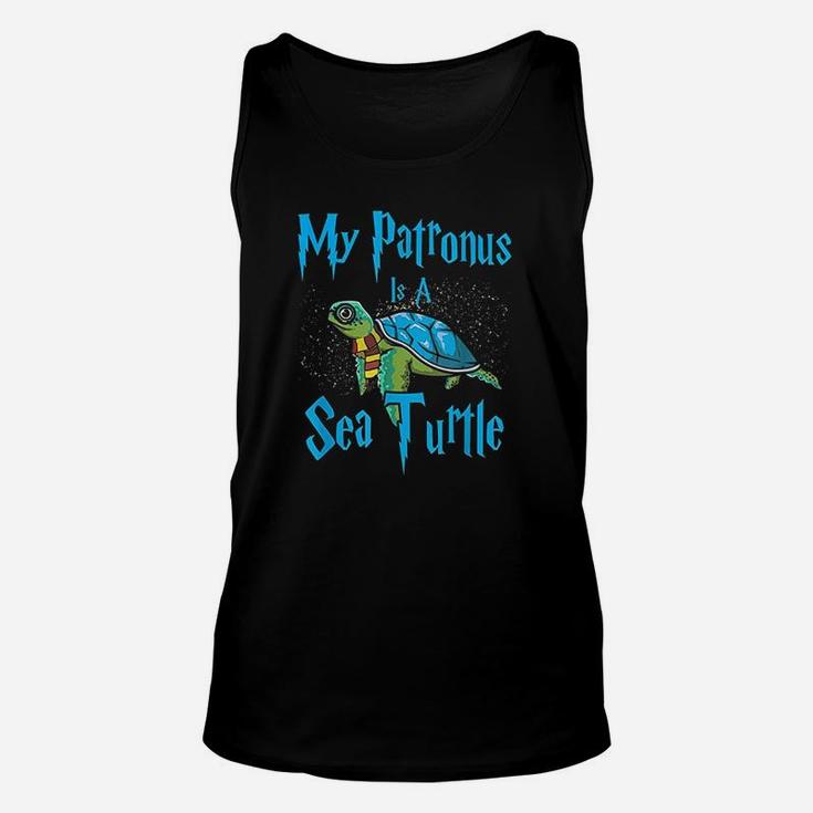 My Patronus Is A Sea Turtle Funny Wizard Magic Lover Gifts Unisex Tank Top
