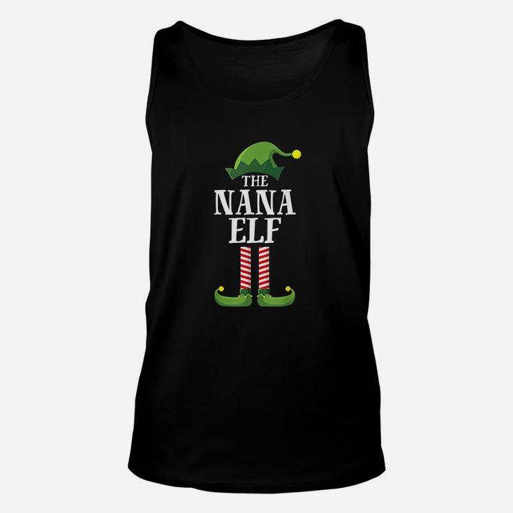Nana Elf Matching Family Group Christmas Party Unisex Tank Top