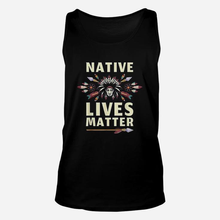 Native Lives Matter Support Native Americans Unisex Tank Top