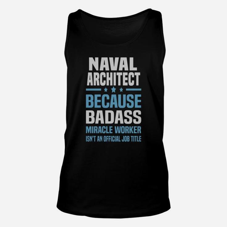 Naval Architect Tshirt Unisex Tank Top