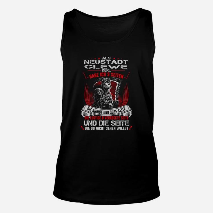 Neustadt-Glewe Motiv Unisex TankTop für Herren, Schwarzes Unisex TankTop mit Spruch